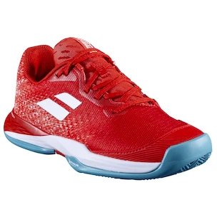 Chaussures de tennis pour enfant Babolat Jet Mach 3 Junior Clay Girl Fiesta Red