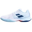 Chaussures de tennis pour femme Babolat Jet Mach 3 AC Women White/Angel Blue