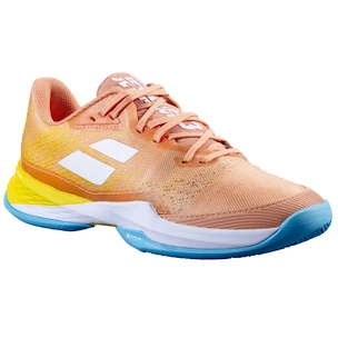 Chaussures de tennis pour femme Babolat Jet Mach 3 Clay Women Coral/Gold Fusion