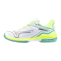 Chaussures de tennis pour femme Mizuno Wave Exceed Tour 6 CC White/Black/Mizuno Neo Lime