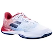 Chaussures de tennis pour homme Babolat Jet Mach 3 AC Men Wide White/Estate Blue