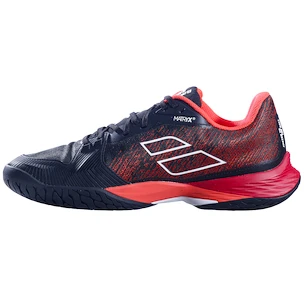 Chaussures de tennis pour homme Babolat Jet Mach 3 All Court Men Black/Poppy Red