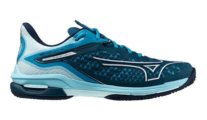 Chaussures de tennis pour homme Mizuno Wave Exceed TOUR 6 AC Moroccan Blue/White/Blue Topaz