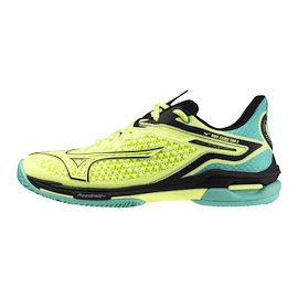 Chaussures de tennis pour homme Mizuno Wave Exceed Tour 6 CC Sunny Lime/Black/Atlantis