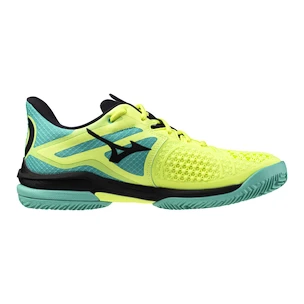 Chaussures de tennis pour homme Mizuno Wave Exceed Tour 6 CC Sunny Lime/Black/Atlantis  EUR 42