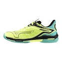 Chaussures de tennis pour homme Mizuno Wave Exceed Tour 6 CC Sunny Lime/Black/Atlantis  EUR 42