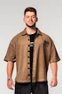 Chemise pour homme Nebbia  Washed-off Oversized Shirt 90s THROWBACK Light Brown