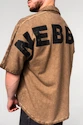 Chemise pour homme Nebbia  Washed-off Oversized Shirt 90s THROWBACK Light Brown