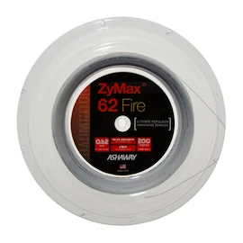 Cordage de raquette de badminton Ashaway Zymax 62 Fire White Rolle