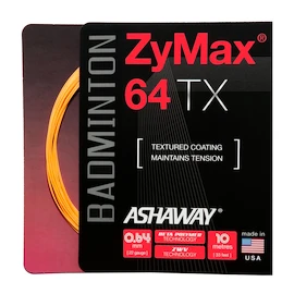 Cordage de raquette de badminton Ashaway Zymax 64 TX Orange Set