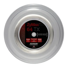 Cordage de raquette de badminton Ashaway Zymax 64 TX White Rolle