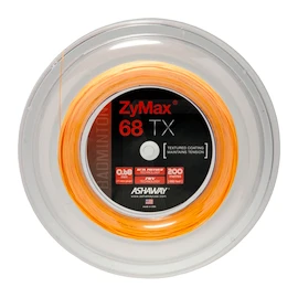 Cordage de raquette de badminton Ashaway Zymax 68 TX Orange Rolle