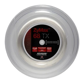 Cordage de raquette de badminton Ashaway Zymax 68 TX White Rolle