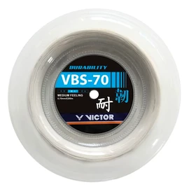 Cordage de raquette de badminton Victor VBS-70 White Reel 200 m