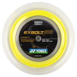 Cordage de raquette de badminton Yonex Exbolt 68 Yellow (200 m)