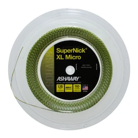 Cordage de raquettes de squash Ashaway Supernick XL Micro Yellow Rolle