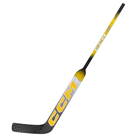 Crosse de gardien de but en matière composite CCM Tacks XF White/Gold Senior