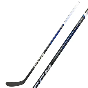 Crosse de hockey en matière composite CCM JetSpeed FT6 Pro BlueChrome Senior 29 main droite en bas, flex 85