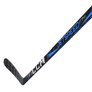 Crosse de hockey en matière composite CCM JetSpeed FT7 PRO Blue Intermediate 29 main droite en bas, flex 65