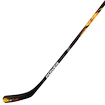 Crosse de hockey en matière composite POWERTEK  V1.0 Yellow Youth E5 main droite en bas, flex 35