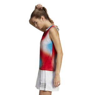 Débardeur pour femme adidas  Melbourne Printed Match Tank White/Red/Blue