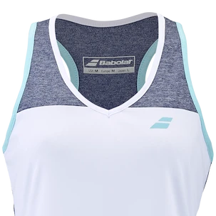 Débardeur pour femme Babolat  Play Tank Top Women White/Blue