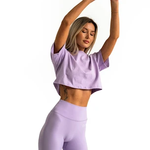 Débardeur pour femme GymBeam  Limitless Cropped T-shirt Lavender