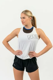 Débardeur pour femme Nebbia FIT Activewear Tank Top “Airy” with Reflective Logo white