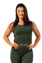 Débardeur pour femme Nebbia  Organic Cotton Ribbed Tank Top 414 dark green M