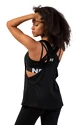 Débardeur pour femme Nebbia  Sleeveless Loose Cross Back Tank Top "Feeling Good" Black