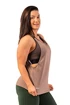 Débardeur pour femme Nebbia  Sleeveless Loose Cross Back Tank Top "Feeling Good" Brown