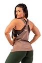 Débardeur pour femme Nebbia  Sleeveless Loose Cross Back Tank Top "Feeling Good" Brown