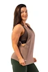 Débardeur pour femme Nebbia  Sleeveless Loose Cross Back Tank Top "Feeling Good" Brown L