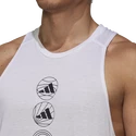 Débardeur pour homme adidas  Run Logo Tank White