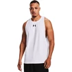 Débardeur pour homme Under Armour  BASELINE COTTON TANK White