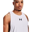 Débardeur pour homme Under Armour  BASELINE COTTON TANK White