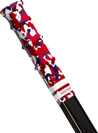 Embout de crosse de hockey RocketGrip Hole Camo Grip Blue/Red