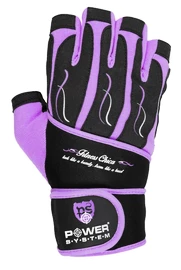 Gants de fitness Power System Dámské Fitness Rukavice Fitness Chica Fialové