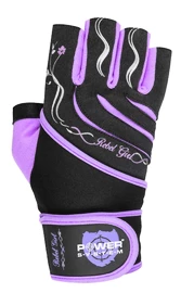 Gants de fitness Power System Dámské Fitness Rukavice Rebell Girl Fialové