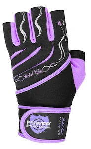 Gants de fitness Power System  Dámské Fitness Rukavice Rebell Girl Fialové XS