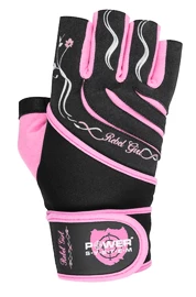 Gants de fitness Power System Dámské Fitness Rukavice Rebell Girl Růžové