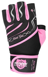 Gants de fitness Power System  Dámské Fitness Rukavice Rebell Girl Růžové XS