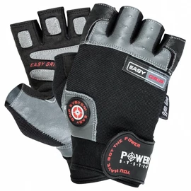 Gants de fitness Power System Fitness Rukavice Easy Grip Černošedé