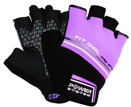 Gants de fitness Power System Fitness Rukavice Fit Girl Evo Fialové