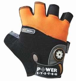 Gants de fitness Power System Fitness Rukavice Fit Girl Oranžové