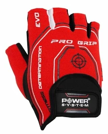 Gants de fitness Power System Fitness Rukavice Pro Grip Evo Červené