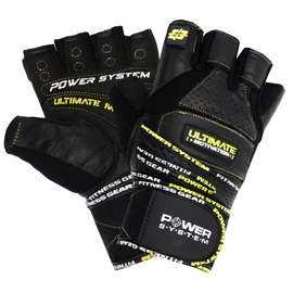 Gants de fitness Power System Fitness Rukavice Ultimate Motivation Černožluté