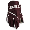 Gants de hockey Bauer Supreme M5PRO Maroon Senior 15 pouces