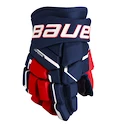 Gants de hockey Bauer Supreme M5PRO Navy/Red/White Intermediate 12 pouces