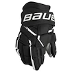 Gants de hockey Bauer Supreme MACH Black/White Intermediate 12 pouces